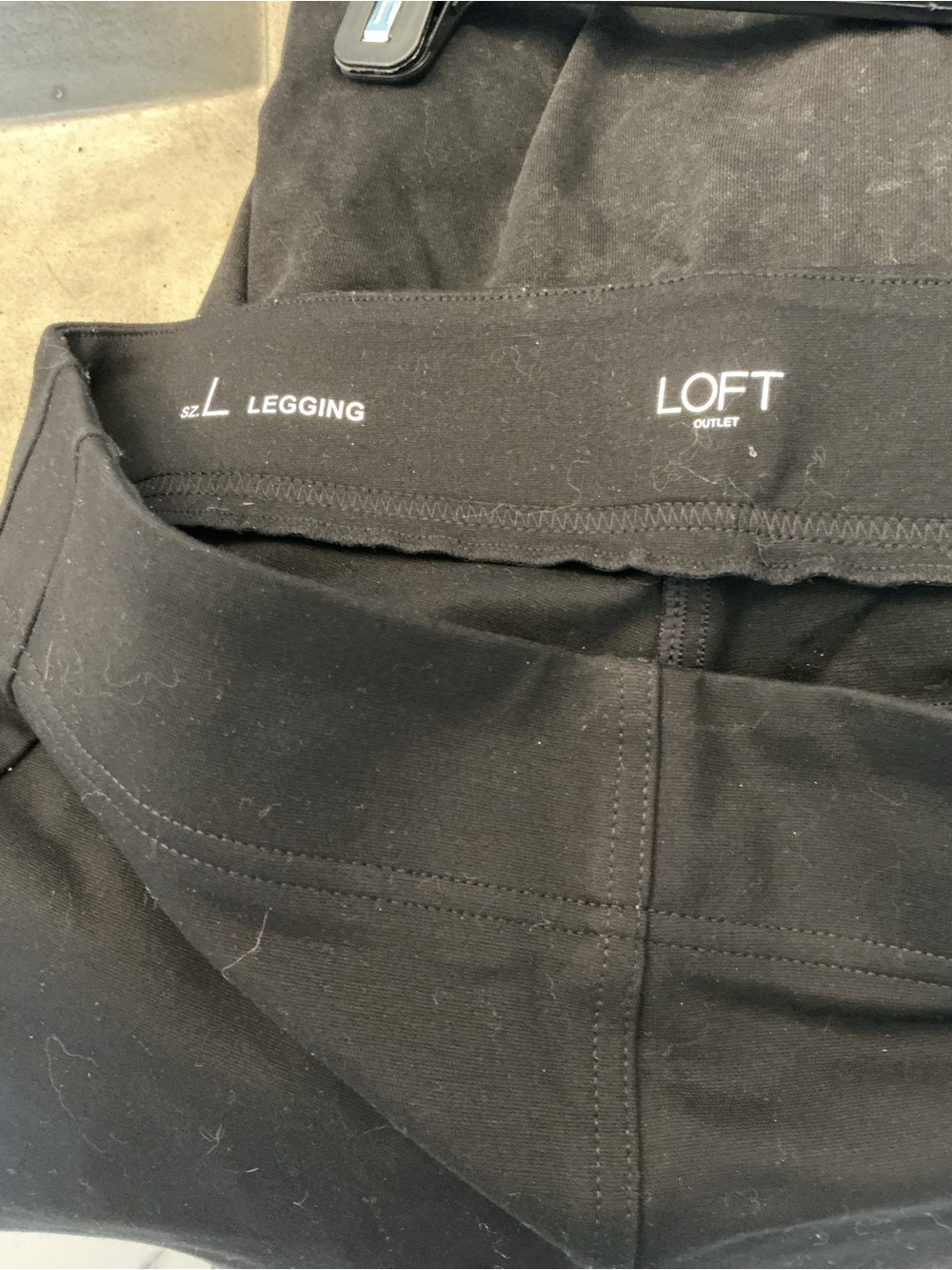 LOFT Black Kids Leggings - Large Waistband